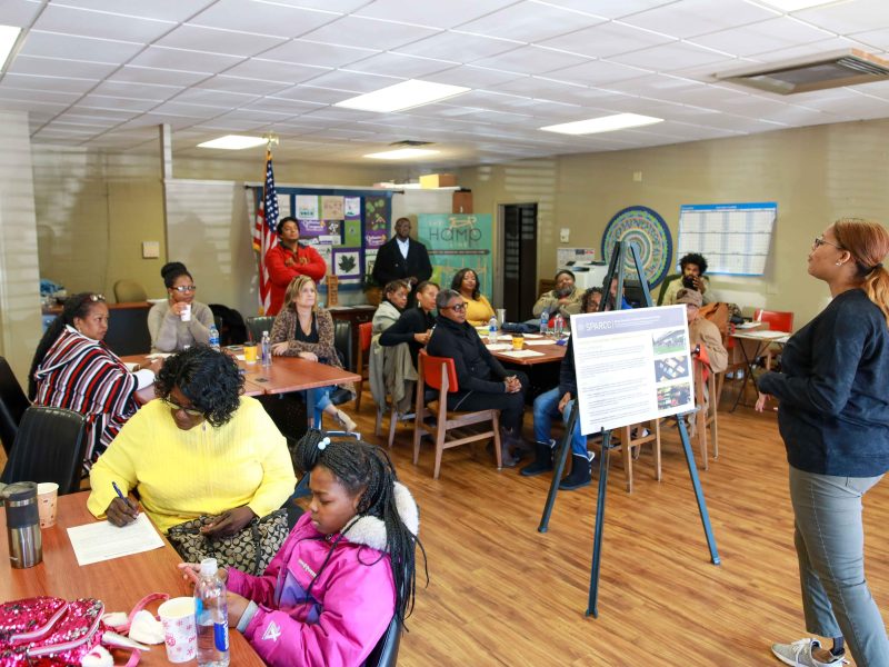 BLDG Memphis' coalition members attend the BLDG Memphis Capital Projects Tour on November 9. (Jarvis Hues)
