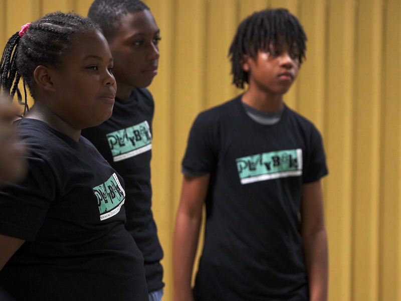 Members of the Playback Memphis Youth Ensemble gave their first performance at the second annual Frayser Matters event. (Playback Memphis)
