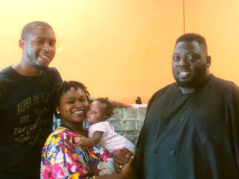 L to R:  Carbibbean Flayvahz Owners Louis and Carla Faulkner and Chef Robert Coleman are the team behind Caribbean Flayvahz in Hickory Hill. (AJ Dugger III)