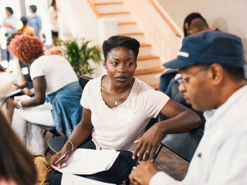 Current and prospective minority entrepreneurs, small-business owners and others gathered for an Epicenter Think Tank event for innovative thinking . (Epicenter)