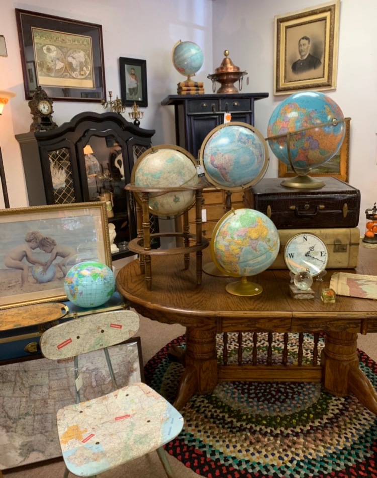 At Market on Madison, located at the corner of Cleveland and Madison avenues, little corners and nooks are designed with a design flare, like this cozy 'maps' corner. (Kim Coleman)