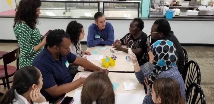 Immigrants from diverse backgrounds participated in group discussion on topics related to immigrant needs, safety and contributions to Memphis. (Submitted)