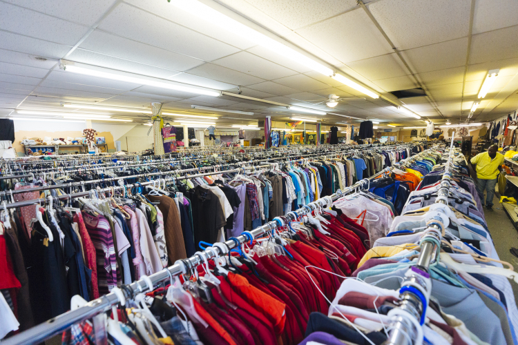 Inside the BAM Thrift Store located at the corner of Cleveland Street and Madison Avenue in Madison Heights. (Ziggy Mack) 