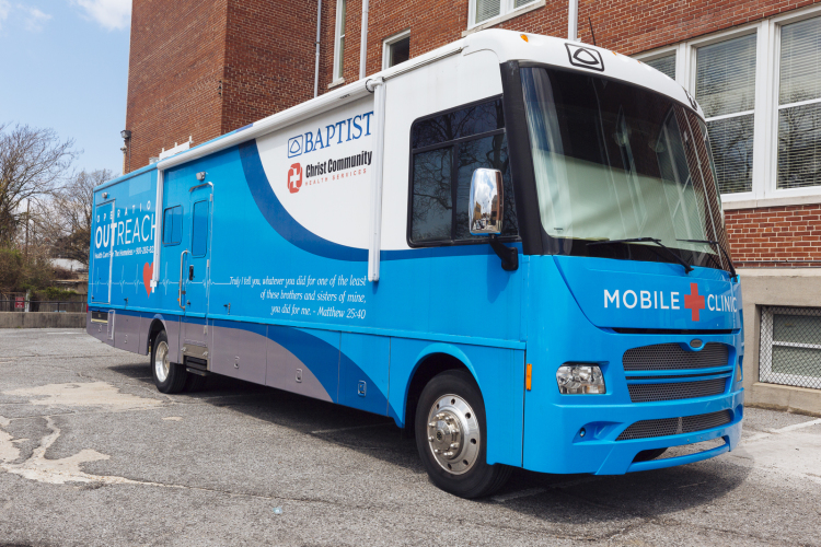 The mobile clinic operated by Baptist Memorial Healthcare and Christ Community Health Services worked with 3,000 patients in 2018. (Ziggy Mack)