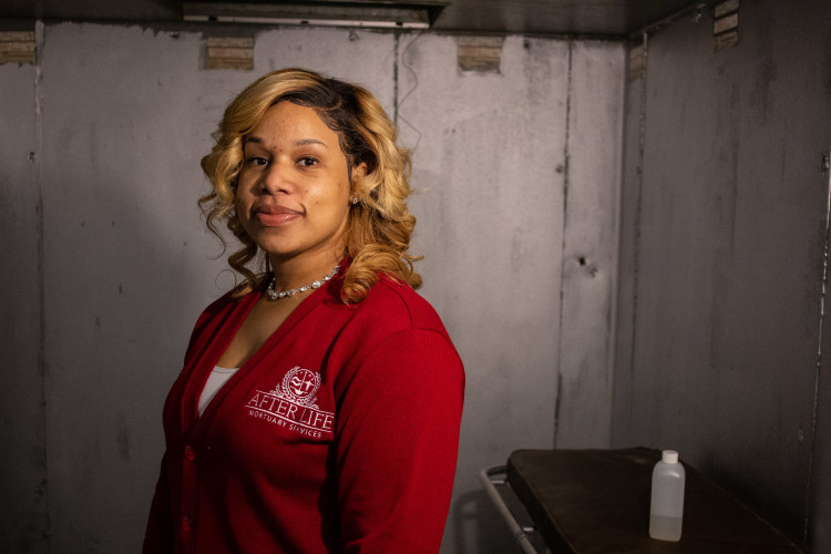 Madeline Lyles, co-owner of After Life Mortuary Services. (Renier Otto)