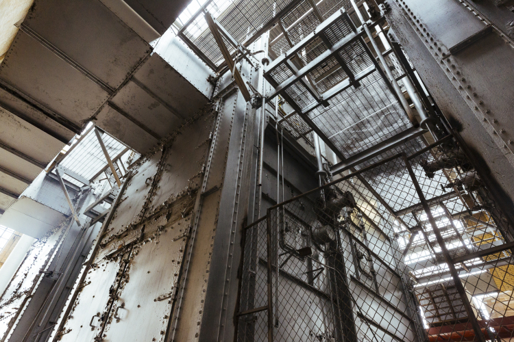 Out of commission coal furnaces at Sheahan Water Pumping Station, which is now electrically-powered and largely automated. (Ziggy Mack)