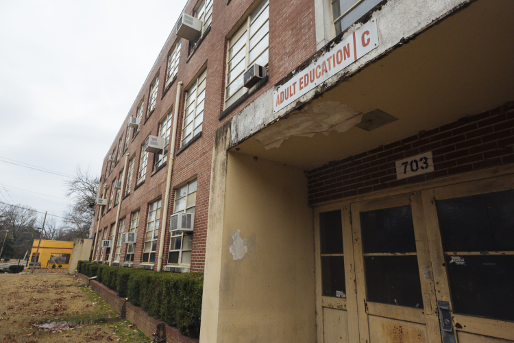 Part of the Messick school complex was repurposed as an adult education center until 2016 when the program ended. (Ziggy Mack) 