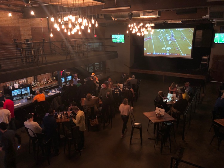 The Bluff sports bar on the Highland Strip has 32 televisions and is a popular destination for Tiger football watch parties. (Shelda Edwards) 
