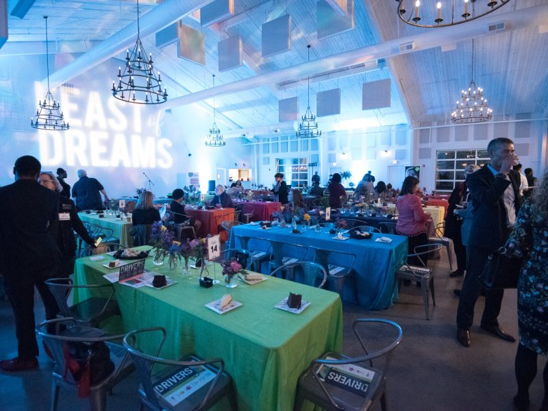 Early arrivals mingle at United Way of the Mid-South's 2018 Feast of Dreams. (Demarcus Bowser)