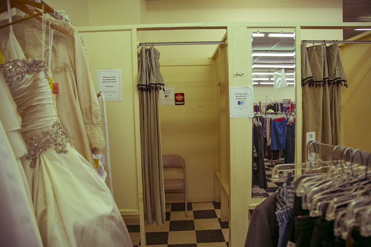 Weddings dresses and casual wear for sale at the Repeat Boutique of the Junior League of Memphis, 3586 Summer Avenue. (Natalie Eddings)