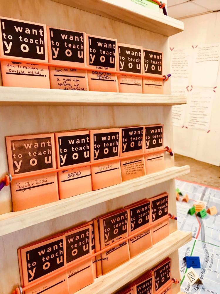 One goal of the design studio is education and resource sharing. These handwritten booklets allow residents to teach their neighbors a variety of skills. (Cole Bradley)