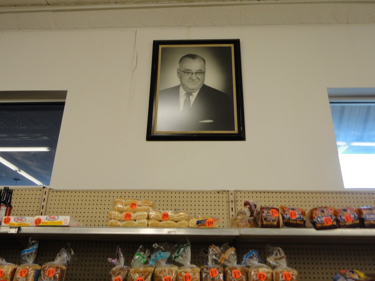 A portrait of founder Fred Montesi hangs in the last store to bare his name. (Tamara Williamson)