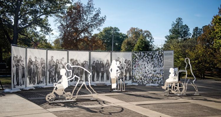 Yancy Villa-Calvo's "Barrier Free" installation.