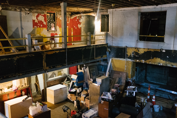 The interior of the Anshei Mischne Synagogue, which is adjacent to Westy's. Scholl bought the building three years ago. (Brandon Dahlberg)