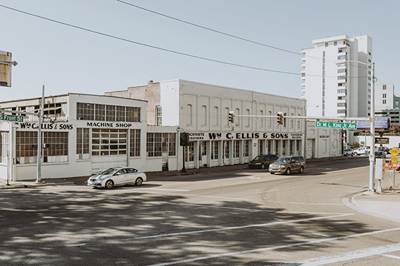 The Wm. C. Ellis & Sons building off South Front Street in Downtown Memphis. The building is one of the oldest machining shops in Memphis and is slated to be torn down. (Houston Cofield)