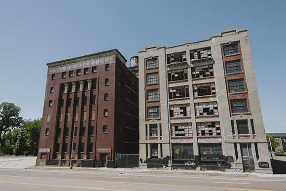 The W.T. Rawleigh Company Warehouse is empty and blighted, but a section of it on Illinois Avenue has been renovated and turned into a U-Haul facility. (Houston Cofield)