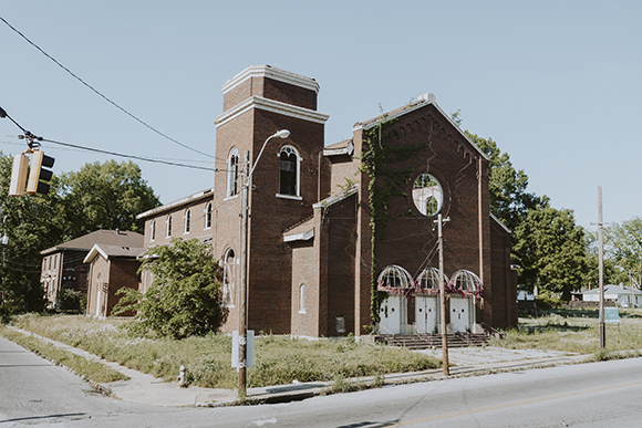 A view of the St. Thomas Catholic Church. (Houston Cofield)