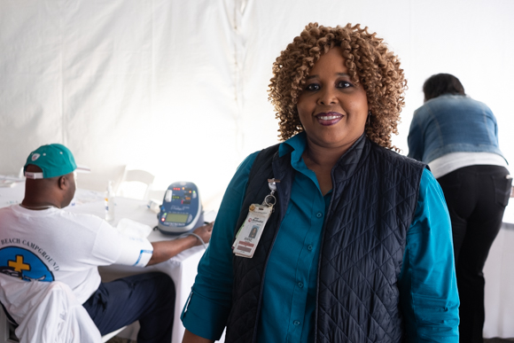 Anne Rodgers has been a nurse with Methodist South for 16 years. (Brandon Dahlberg)