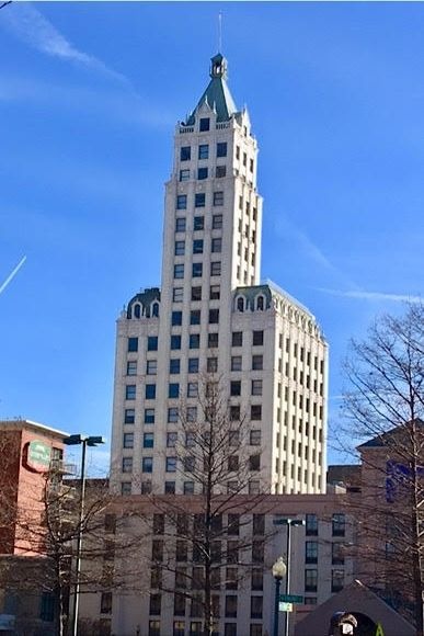 Lincoln-American Tower (formerly Columbian Mutual Tower), built 1924.
