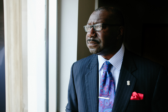 Harold Collins, former councilmember for Whitehaven's District 3, poses for a portrait. (Brandon Dahlberg)