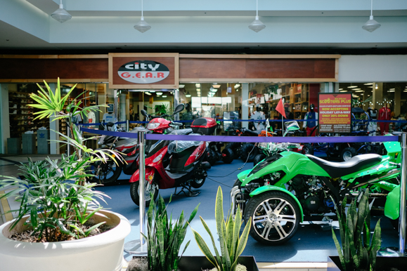 A Scooters Plus display in the Southland Mall. Located in Whitehaven since 1966, it is the oldest operational mall in Memphis. (Brandon Dahlberg)