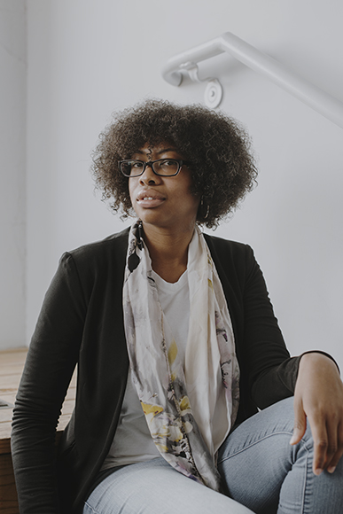 Neili Jones, an artist working with Memphis 3.0 urban planners. (Houston Cofield)