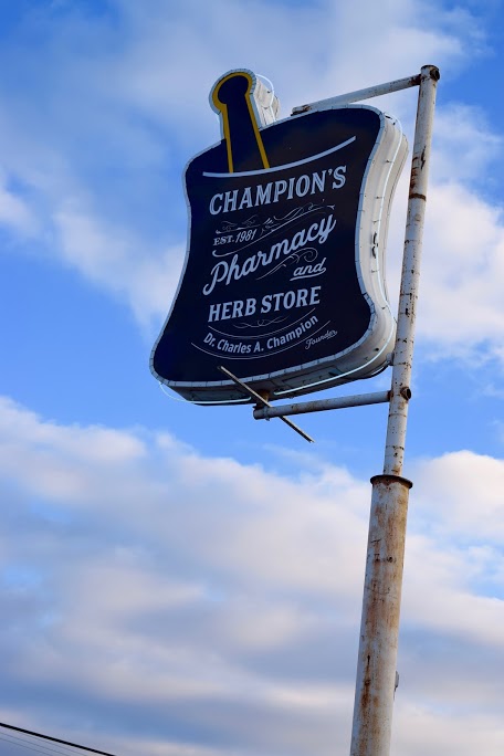 Champion's Pharmacy & Herb Store is located at 2368 Elvis Presley Boulevard. (Rachel Warren)