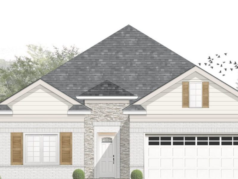 A rendering of one of the 70 homes to be built at Epping Forest in Raleigh.