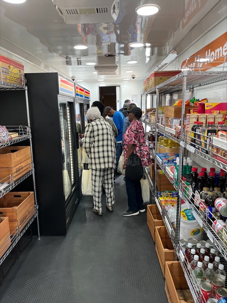 A glimpse inside the Mobile Grocer.