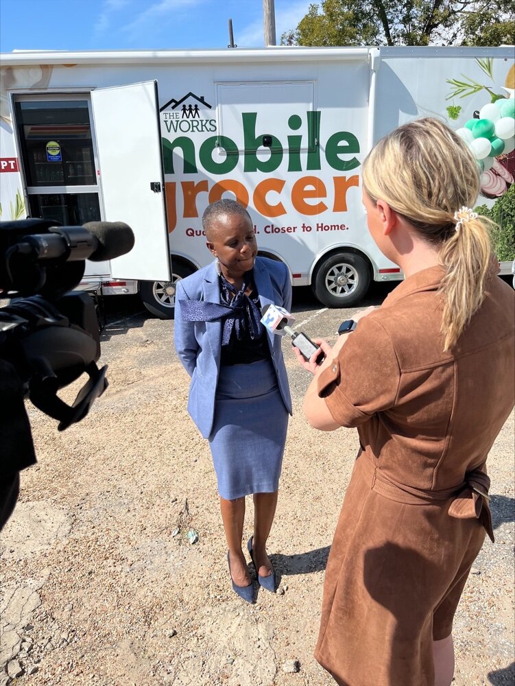 “We can take it to different neighborhoods where there are food deserts and help those residents gain access to goods that are not found in your average corner store,” says Roshun Austin, President of The Works, Inc.