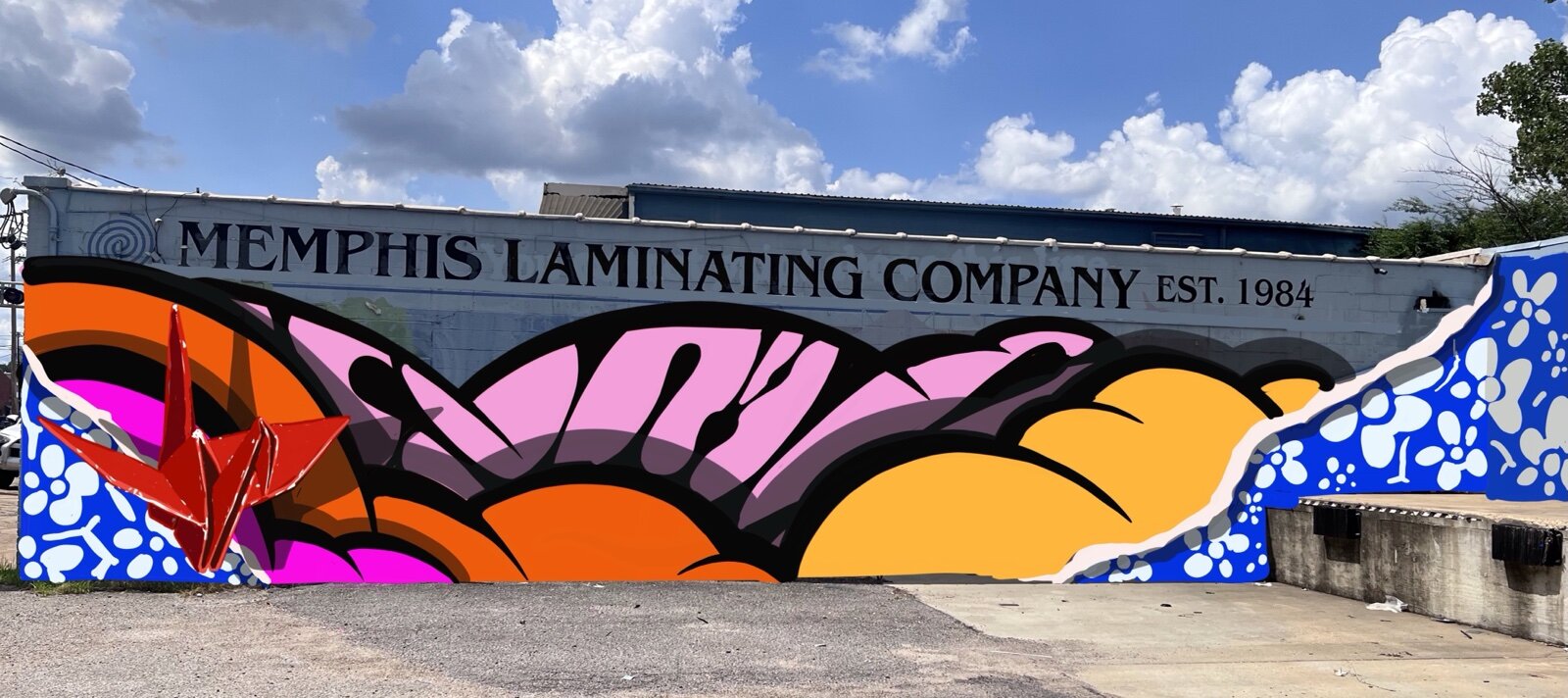 An artist’s rendering of a future mural in the Broad Avenue Arts District.