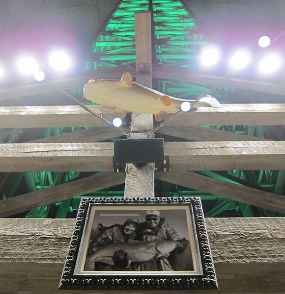 The elevator in the Pyramid stands 30 stories tall.