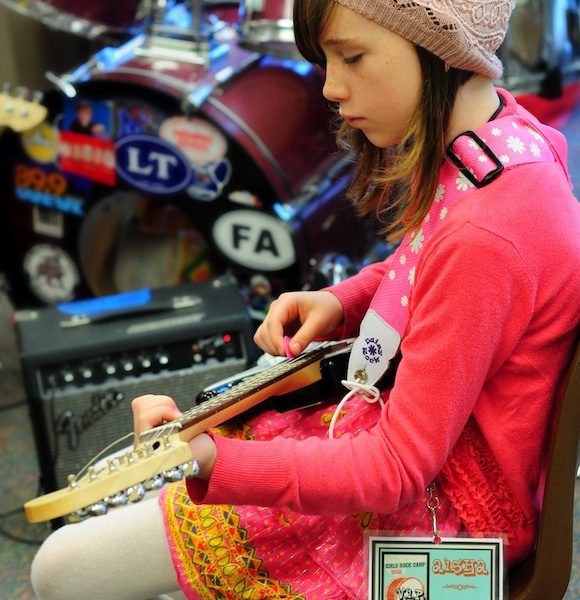 A unique offering at Hutchison School's Center for Excellence, the DGRC teaches young ladies how to rock.