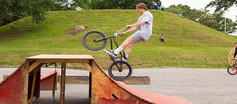 BMX bike demo at Bikesploitation Festival