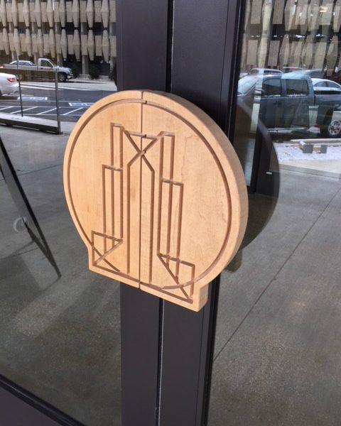 Ben Butler's door handles incorporate the art-deco design of the building's past.
