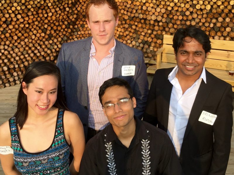 Representatives from four startups shared their company pitch