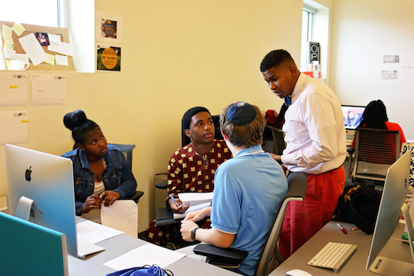 Start Camp attendees brainstorm ideas for their business