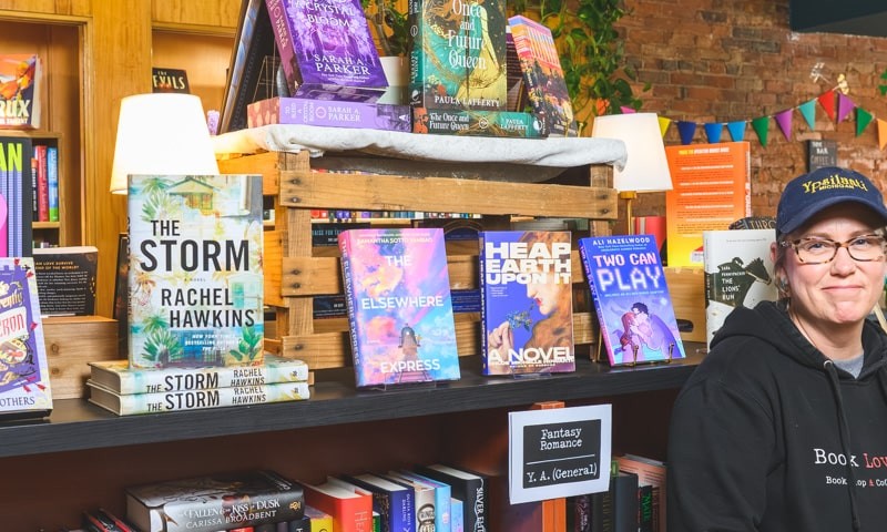 Jessica Tharp, owner of Book Love Bar in Ypsilanti.