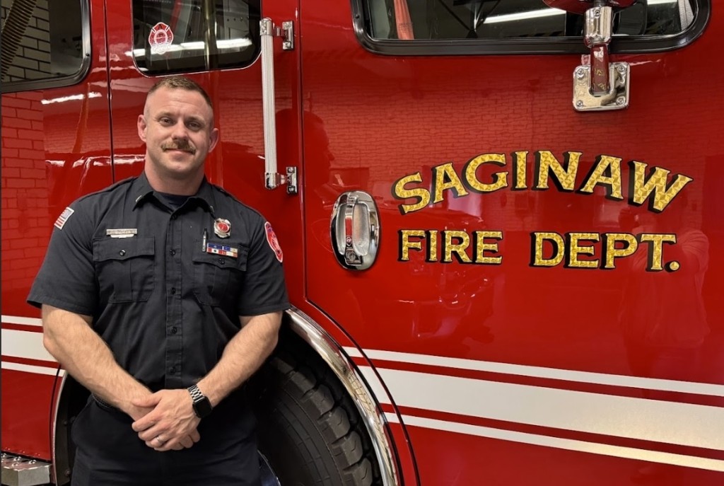 Lieutenant Cody Beaver of the Saginaw Fire Department