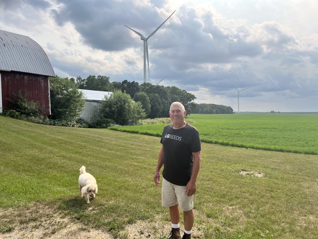 Stephen Gross, co-owner of Gross Farms, Inc. in Beal City. Photo Credit Kati Mora / Middle Michigan Development Corporation